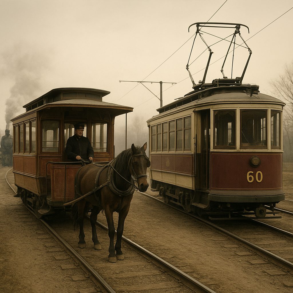 Historia tramwajów i ich związek z koleją