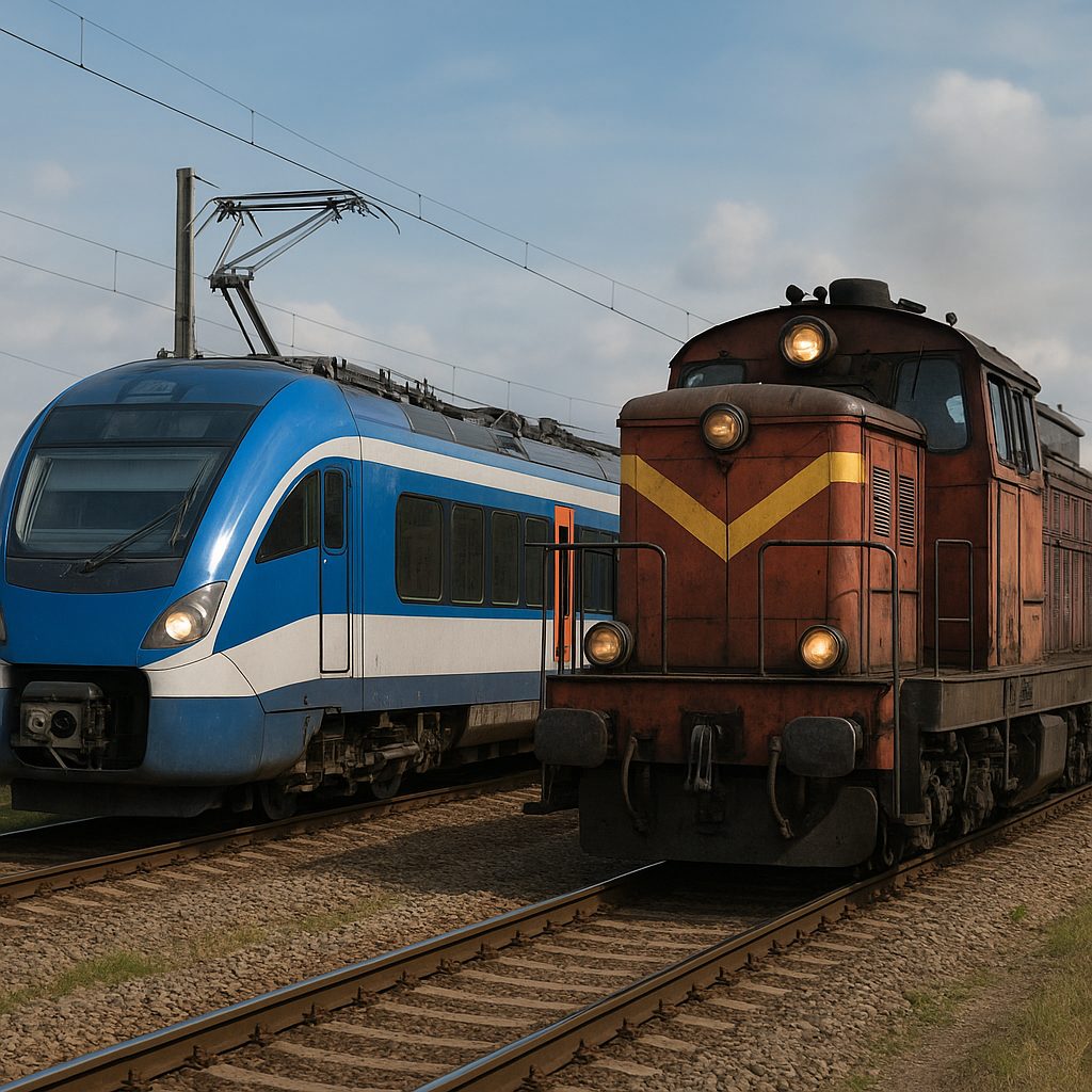 Pociągi elektryczne kontra spalinowe – porównanie