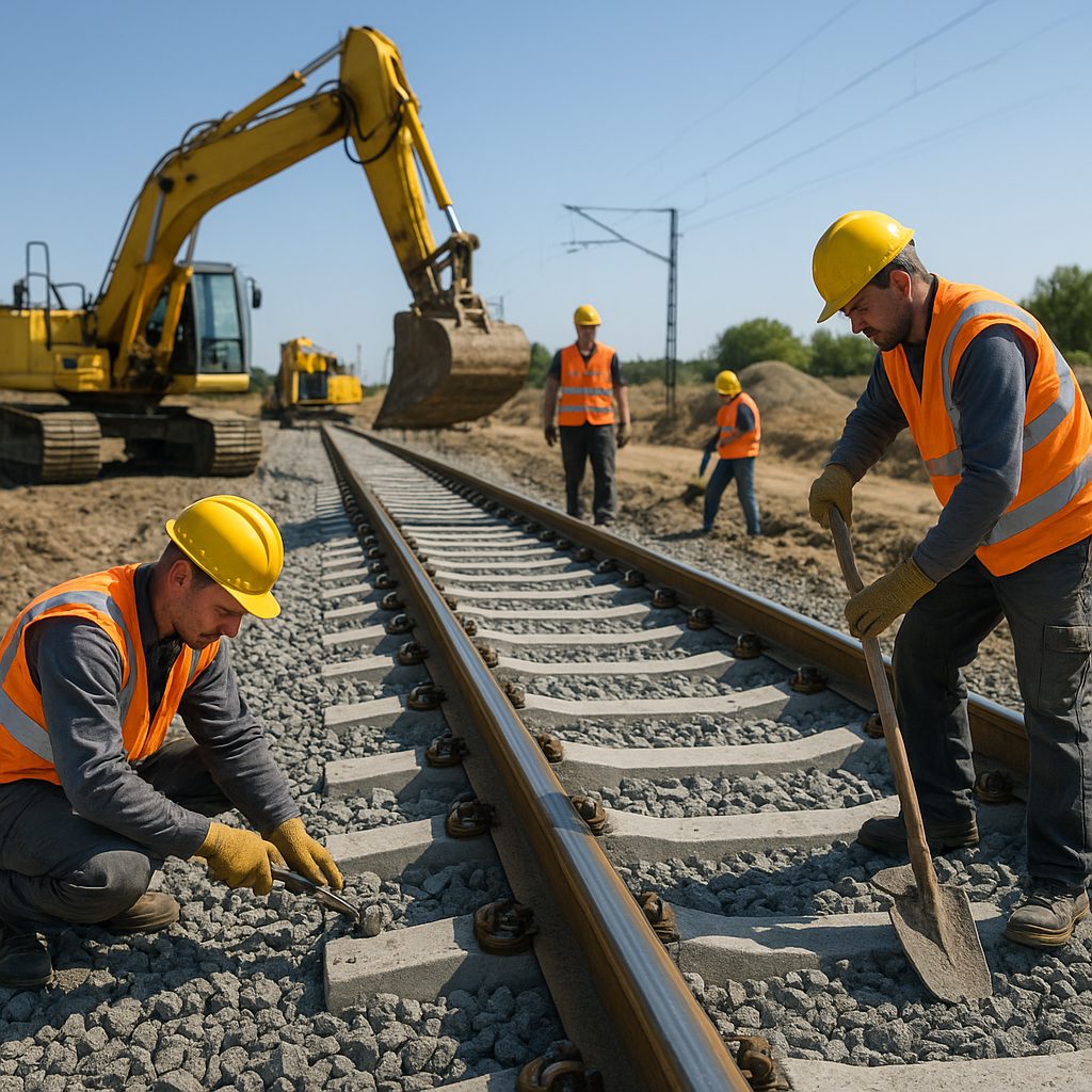 Jak wygląda praca na budowie linii kolejowej