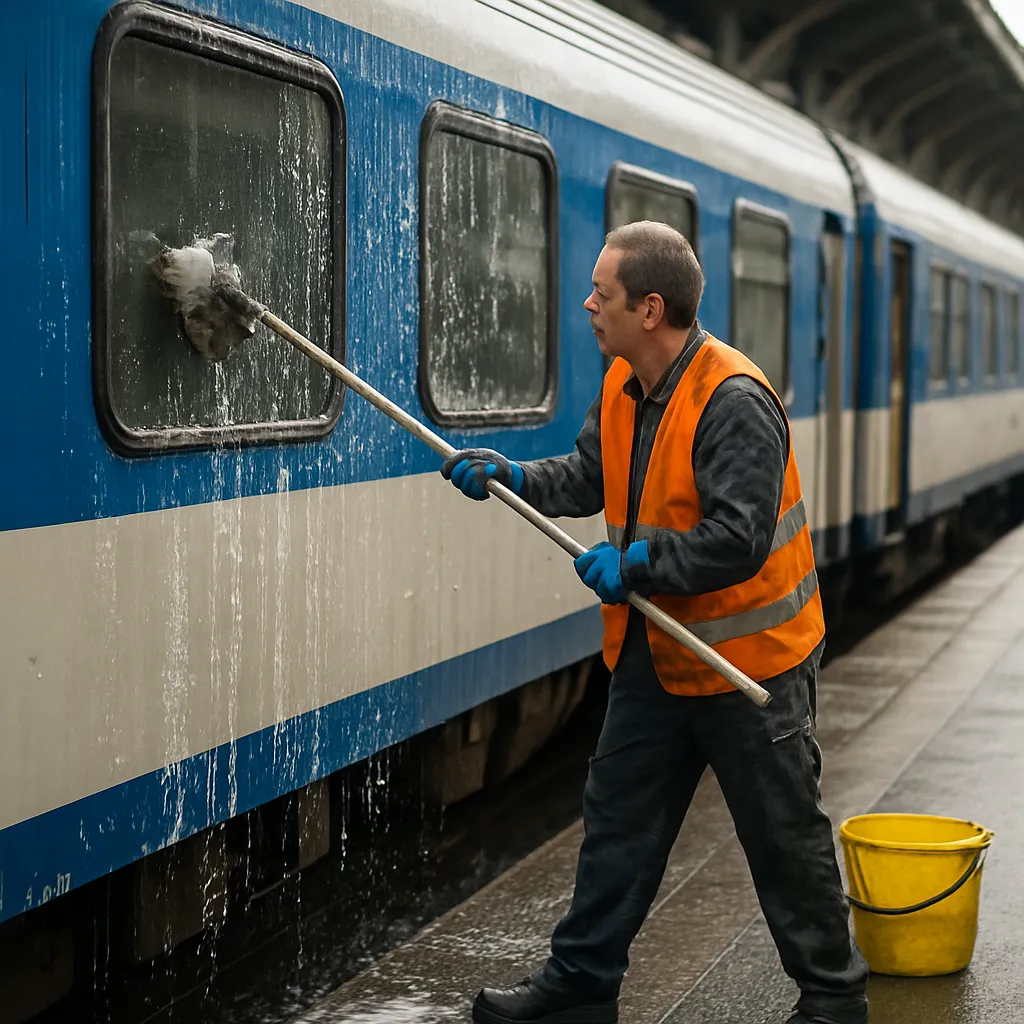 Jak wygląda mycie i sprzątanie pociągów